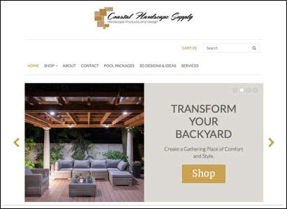 Coastal Hardscape Supply e-Commerce website - Wise Choice Marketing Solutions