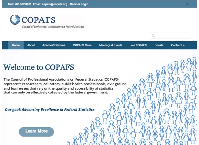 Council of Professional Associations on Federal Statistics (COPAFS)