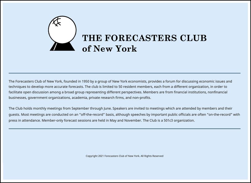Forecasters Club of New York New Website