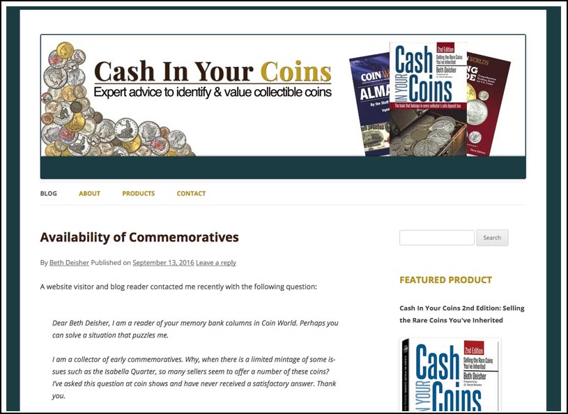 Cash in Your Coins Website Redesign - Wise Choice Marketing Solutions