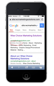 Mobile-Friendly Website Test - Wise Choice Marketing Solutions